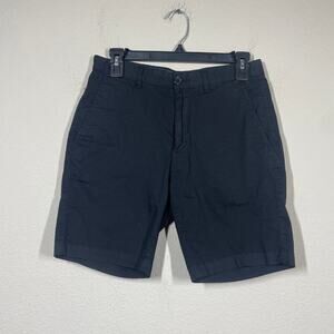 Saks Fifth Avenue Womens 29 Chino Shorts Black Cotton Blend Pockets Stretch